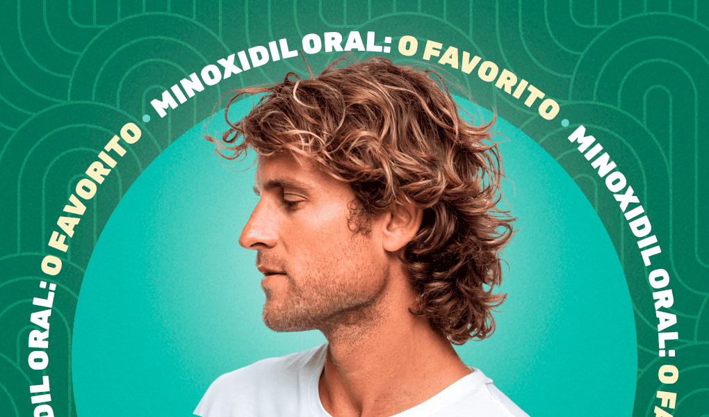 homem de lado com cabelo grande remetendo a minoxidil