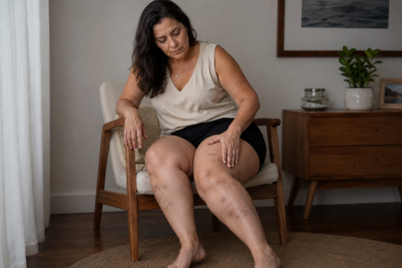 mulher com lipedema